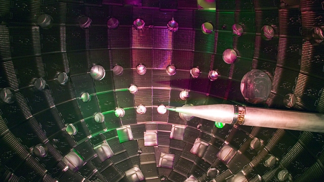  10-meter diameter National Ignition Facility target chamber at Lawrence Livermore National Laboratory