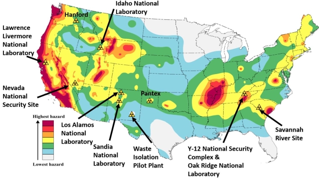Continental United States Seismic Map